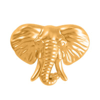 Electroform Elephant Head Pendant in 24K Yellow Gold 1.50 Grams