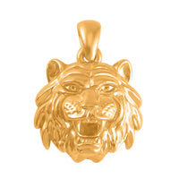 24K Yellow Gold Electroform Lion Pendant 1.85 Grams
