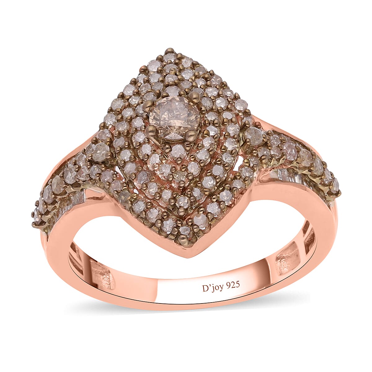 Natural Champagne Diamond Vintage Blush Ring