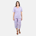 Cozee Corner Lilac Plaid Pajama Set - M - Sticky add to cart bar