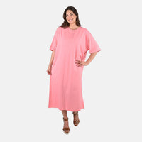 TLV Metropolitan Henley Pink Peach House Dress - One Size Fits up to XXL