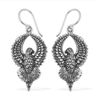 TLV Bali Legacy Sterling Silver Eagle Earrings (12.15 g)