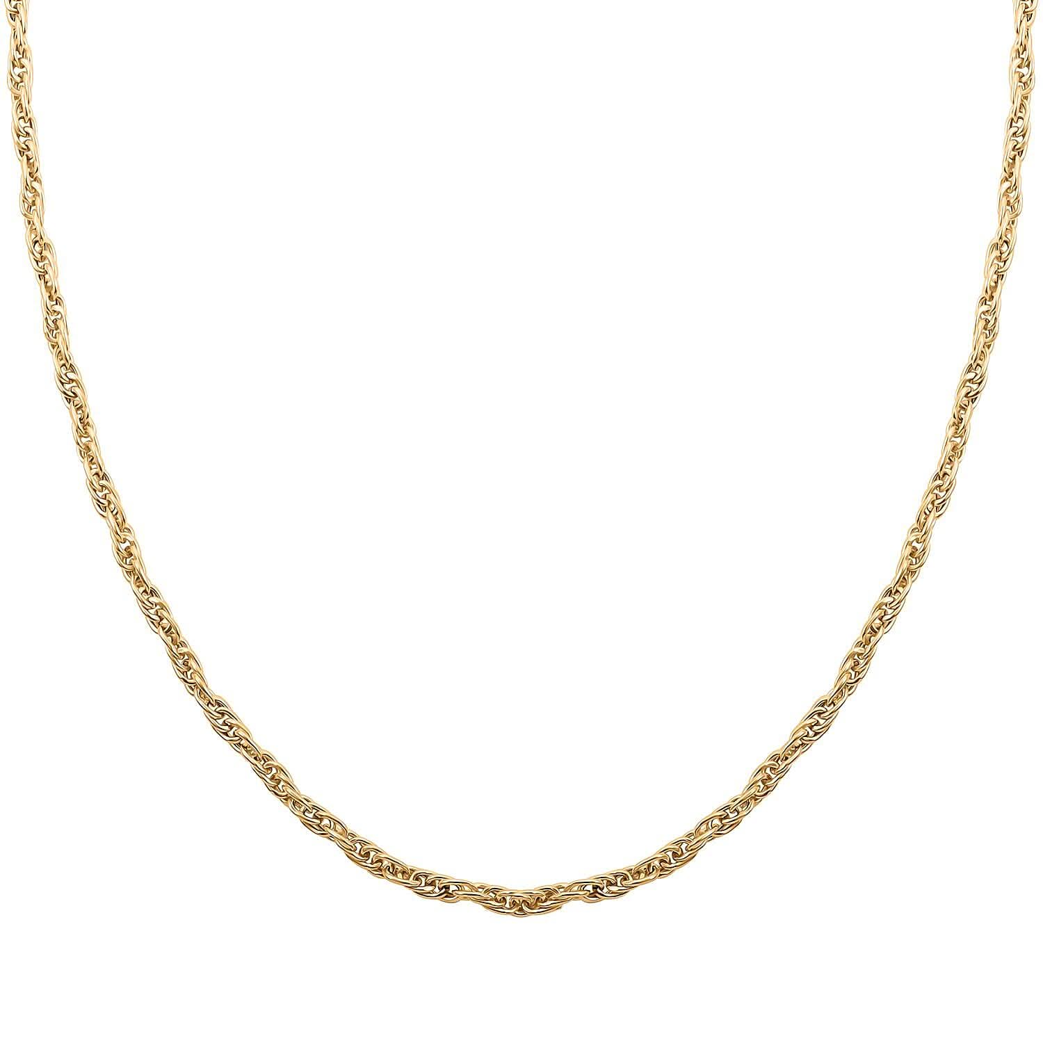 Seta Italian 10K Yellow Gold 2.5mm Necklace 20 Inches 2.55 Grams