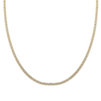Italian 10K Yellow Gold 3.2mm Bismark Necklace 20 Inches 3.20 Grams