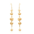 Italian 10K Yellow Gold Discs Drop Earrings (2.4 g) - Sticky add to cart bar