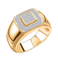 14K Yellow Gold SI Diamond Ring (Size 10.0) 9.6 Grams 1.00 ctw