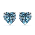 Brazilian Citrine Heart Stud Earrings in Vermeil YG Over Sterling Silver 4.50 ctw - Sticky add to cart bar
