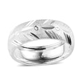 Sterling Silver Diamond-cut Band Ring (Size 10.0) (3.35 g) - Sticky add to cart bar