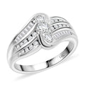 NY Closeout 14K White Gold Diamond (G-H, I1) Ring (Size 10.0) (5.60 g) 0.75 ctw - Sticky add to cart bar