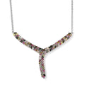 Karis Multi-Tourmaline Necklace (18 Inches) in Platinum Bond 7.85 ctw - Sticky add to cart bar