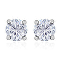 NY Closeout 14K White Gold Diamond (I1) Earrings 0.85 ctw - Sticky add to cart bar