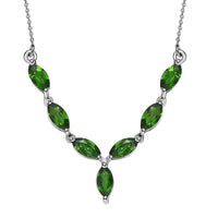 Chrome Diopside Necklace 18 Inches in Platinum Over Sterling Silver 1.70 ctw