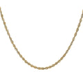 14K Yellow Gold 1.5mm Rope Chain Necklace 20 Inches 1.6 Grams - Sticky add to cart bar