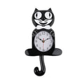 Black Cat Shaped Wall Clock with Moving Tail (14.96"x7.95"x2.24") (1xAA Battery Not Included) - Sticky add to cart bar