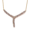 Karis Tanzanite Y-Shaped Necklace 18 Inches in 18K YG Plated 7.25 ctw - Sticky add to cart bar