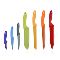Multi Color 7pcs Stainless Steel Blade Multifunctional Knife Set