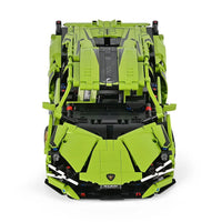 Green Car Building Blocks Toys (Included 1280 Pieces Blocks)
