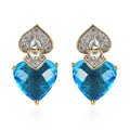 GP Amore Collection Caribbean Quartz (Triplet) and Multi Gemstone Earrings in Vermeil Yellow Gold Over Sterling Silver 11.35 ctw - Sticky add to cart bar