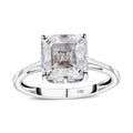 Luxoro 10K White Gold Moissanite Solitaire Ring (Size 5.0) 2.75 ctw - Sticky add to cart bar
