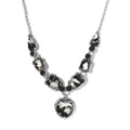 Artisan Crafted White Buffalo Heart Necklace 18 Inches in Sterling Silver 26.90 ctw - Sticky add to cart bar