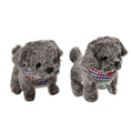 White and Pink Electric Plush Dog- 2pcs Set (7.48"x6.3"x3.93") (2xAA Battery Not Included) - Sticky add to cart bar
