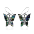 Abalone Shell Butterfly Earrings in Sterling Silver - Sticky add to cart bar