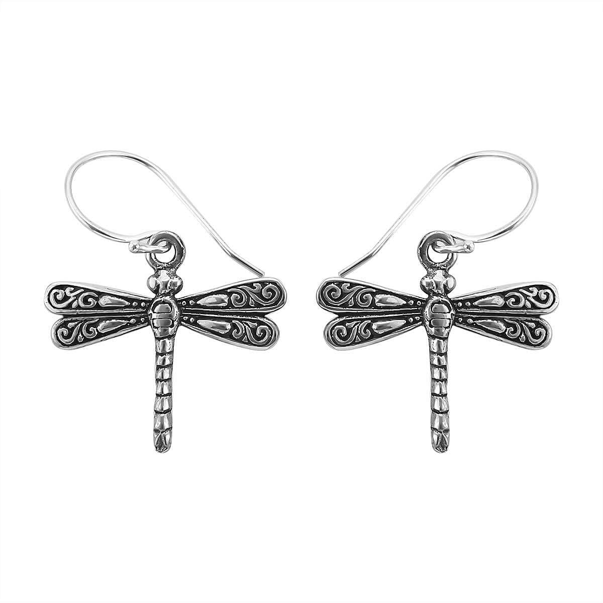 Sterling Silver Dragonfly Earrings 3 Grams