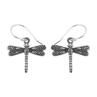 Sterling Silver Dragonfly Earrings 3 Grams