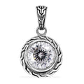 Bali Legacy 120 Facet Moissanite Pendant in Sterling Silver 3.40 ctw - Sticky add to cart bar