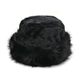 Black Faux Fur Hat - (22.84") - Sticky add to cart bar