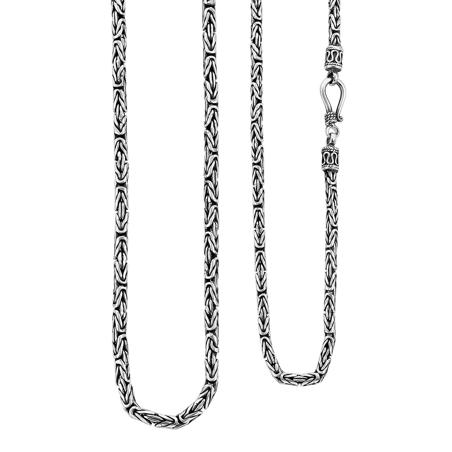 Bali Legacy Borobudur Chain Necklace in Sterling Silver 22.25 Grams 20 Inches