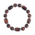 Yellow Tiger's Eye Stretch Bracelet in Silvertone 125.00 ctw - Sticky add to cart bar