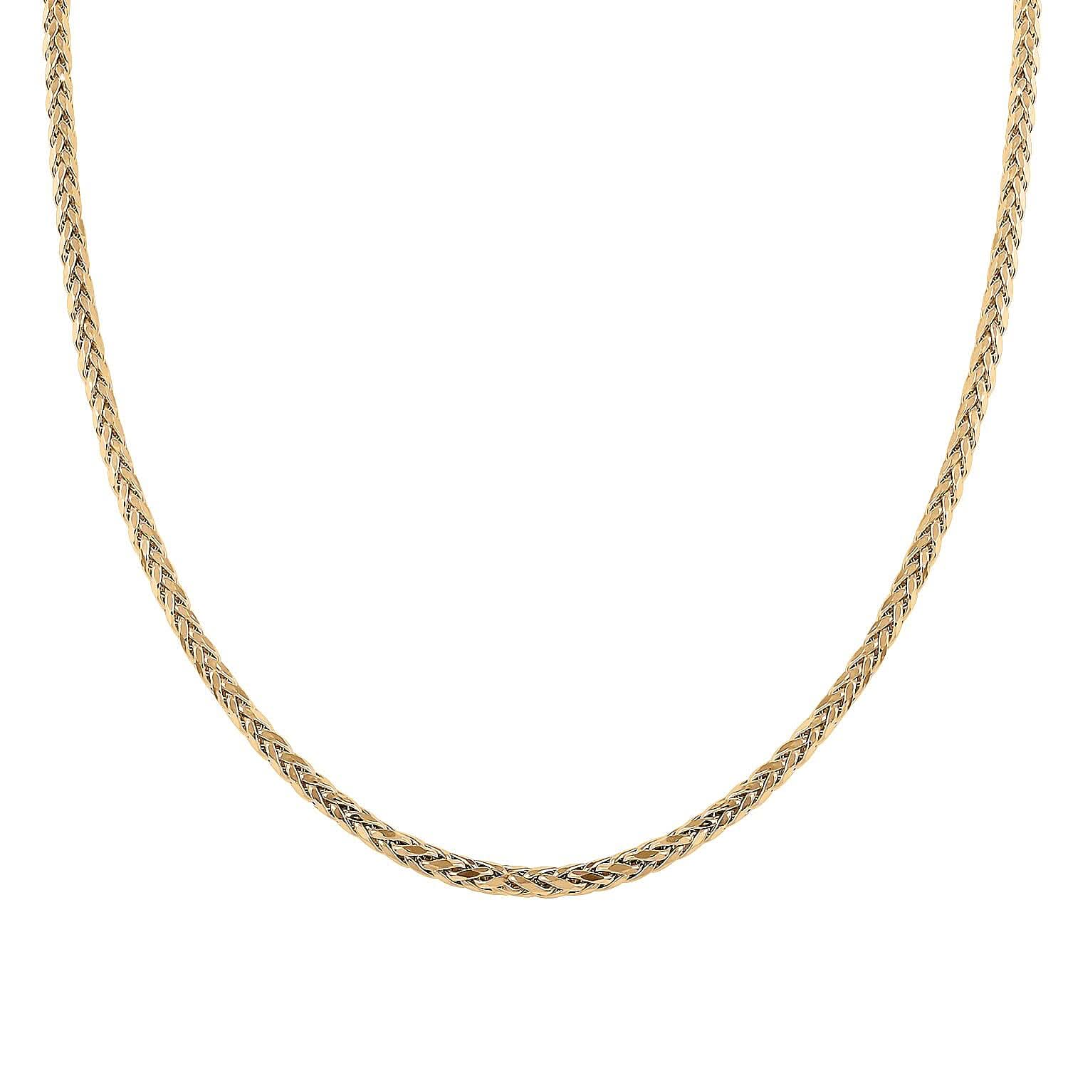10K Yellow Gold 3mm Palma Chain Necklace 22 Inches 9.50 Grams