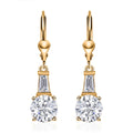 Moissanite Lever Back Earrings in Vermeil Yellow Gold Over Sterling Silver 2.65 ctw - Sticky add to cart bar