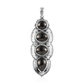 Artisan Crafted Elite Shungite Elongated Pendant in Sterling Silver 6.65 ctw - Sticky add to cart bar
