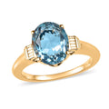 Topaz Solitaire Ring in Vermeil Yellow Gold Over Sterling Silver (Size 6.0) - Sticky add to cart bar