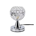 TLV Homesmart Silver Round Crystal Lamp with Touch Control (3.9"x7.87") - Sticky add to cart bar