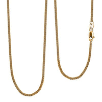 22K Yellow Gold Spiga Necklace 20 Inches 2.25 Grams