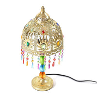 Gold Color Multi Color Acrylic Table Lamp (E26 Holder) (8.27"x8.27"x17.72")