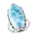 Artisan Crafted Larimar Ring in Sterling Silver 18.90 ctw - Sticky add to cart bar