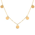 Dischi Italian 14K Yellow Gold Necklace 18 Inches 1.25 g - Sticky add to cart bar