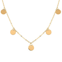 Dischi Italian 14K Yellow Gold Necklace 18 Inches 1.25 g