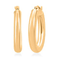 Vicenza Oval Italian 14K Yellow Gold Hoop Earrings 1.50 Grams - Sticky add to cart bar