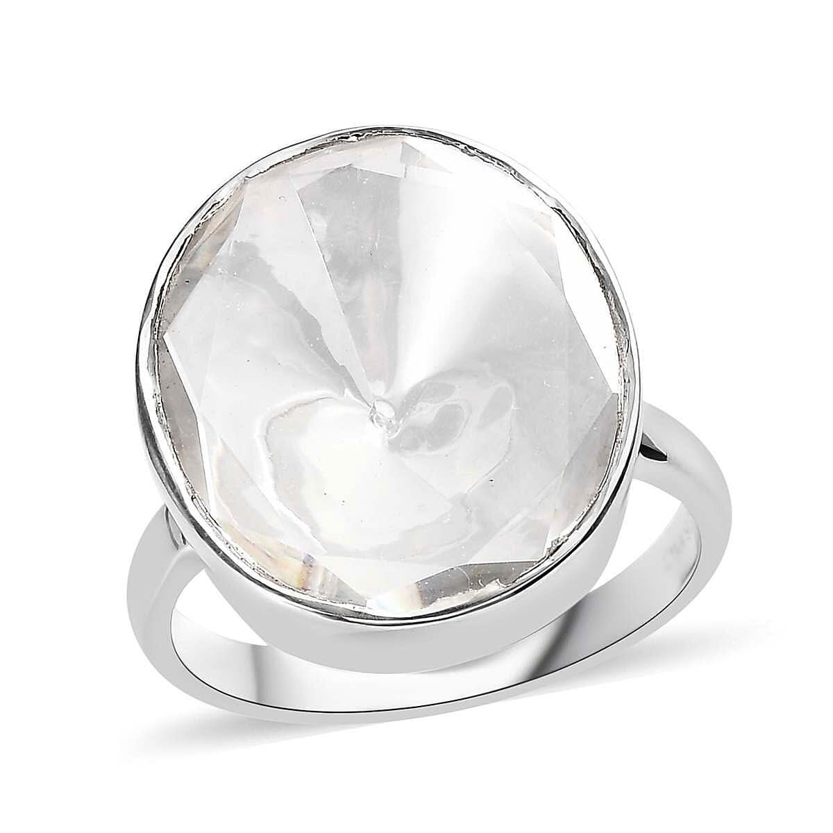 Polki Moissanite Solitaire Ring in Platinum Over Sterling Silver 2.00 ctw