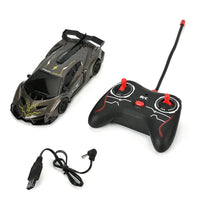 Black Remote Control Racing Wall Climbing Rechargeable Stunt Car (2xAA Battery Not Included)