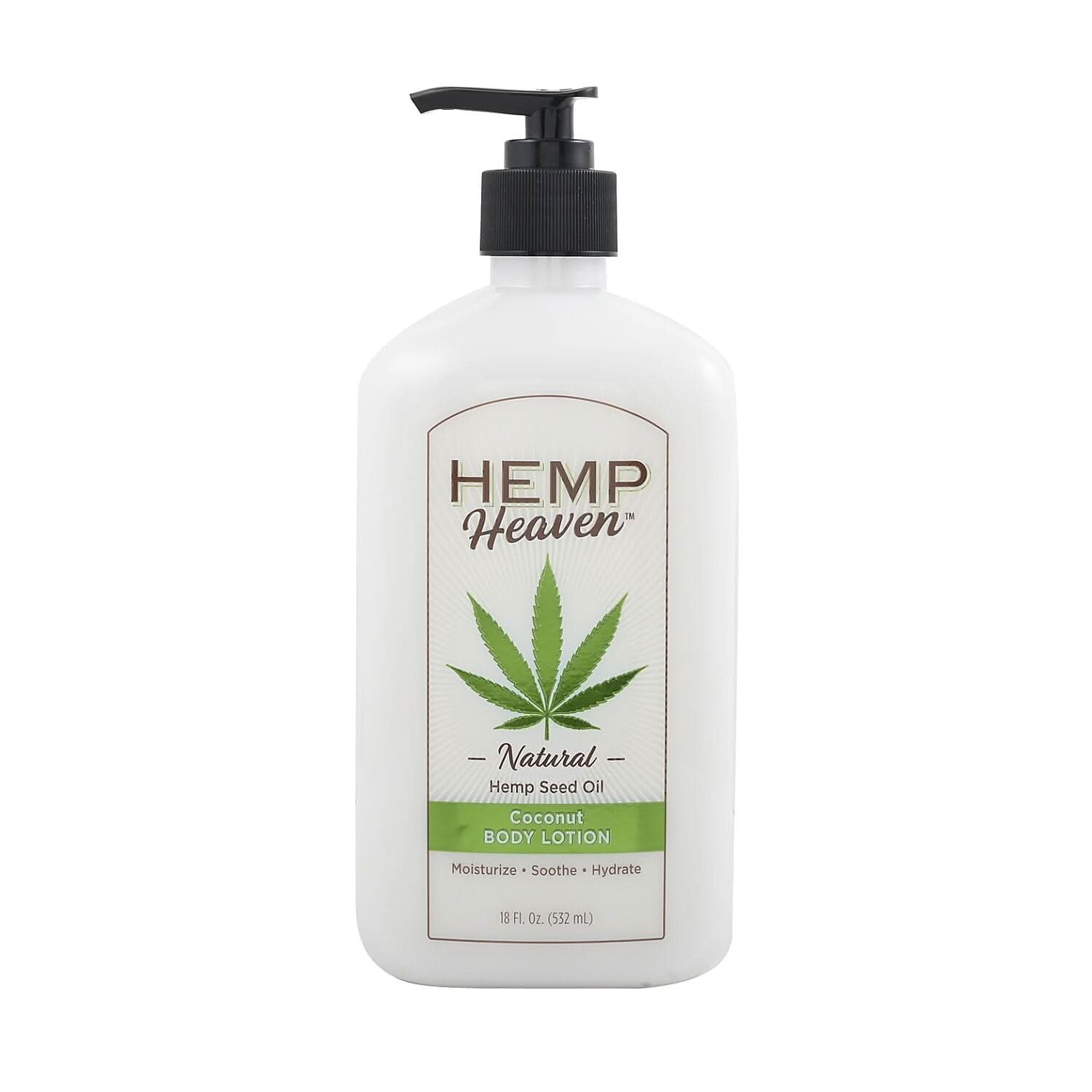 Hemp Heaven Coconut Lotion 18oz.