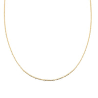 10K Yellow Gold Anchor Link Chain Necklace 18 Inches 1.2 Grams