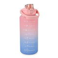 Plastic Sport Water Bottle with Portable Handle 2 Color Rubber Coating 64oz - Sticky add to cart bar