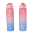 Set of 2 Plastic Sport Bottle 3 Color Rubber Coating 32oz - Sticky add to cart bar