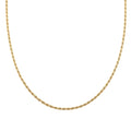 Italian 14K YG Over Sterling Silver Rope Chain Necklace (18 Inches) (8.8 g) - Sticky add to cart bar
